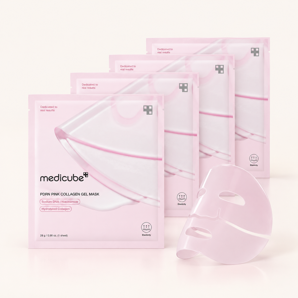 PDRN Pink Collagen Jelly Gel Mask (4 pack)