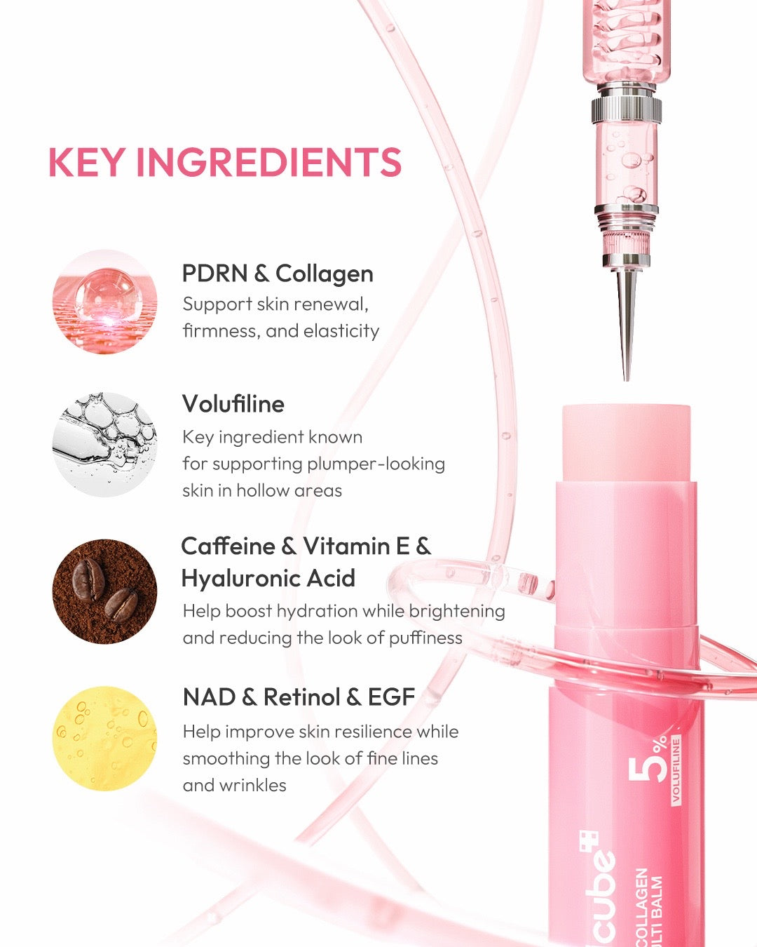 Medicube PDRN Pink Collagen Volume Multi Balm — 5% Volufiline
